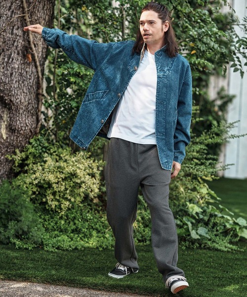 CAMBIO(カンビオ)の「mp13796- Semi Flare Silhouette Sweat Pants スウェットパンツ(スウェットパンツ・メンズ・ブラック/ミックスグレー/チャコールグレー・S/M/L)」の15枚目の写真