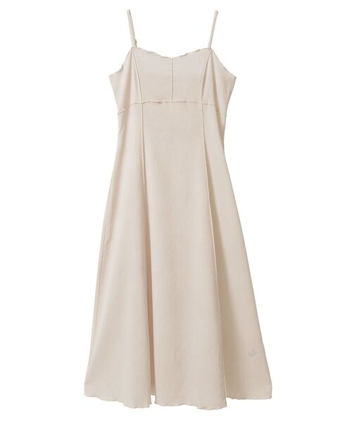 earth music&ecology(アースミュージックアンドエコロジー)の「SET2点ギャザーカットカーデ+キャミワンピース(ワンピース・レディース・モカ/アイボリー/ブラック・FREE)」の19枚目の写真