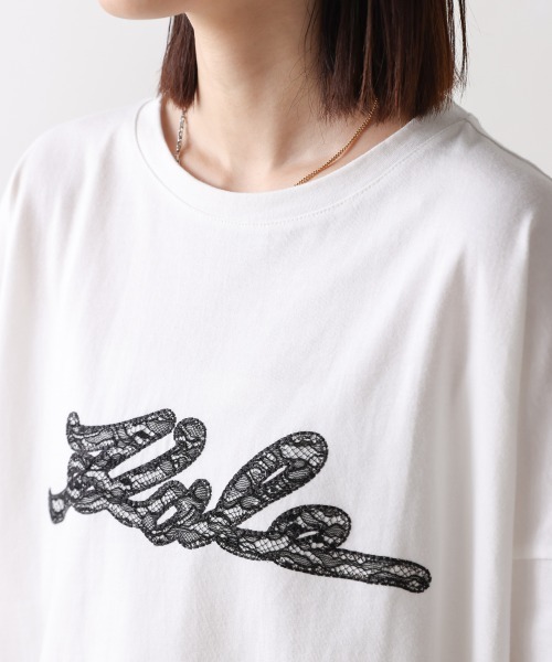 Bou Jeloud(ブージュルード)の「レースロゴTee(Tシャツ/カットソー・レディース・ブラック/オフホワイト・FREE)」の16枚目の写真