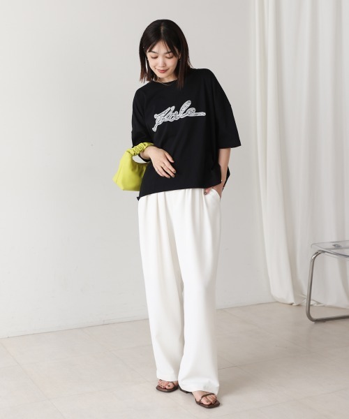 Bou Jeloud(ブージュルード)の「レースロゴTee(Tシャツ/カットソー・レディース・ブラック/オフホワイト・FREE)」の20枚目の写真