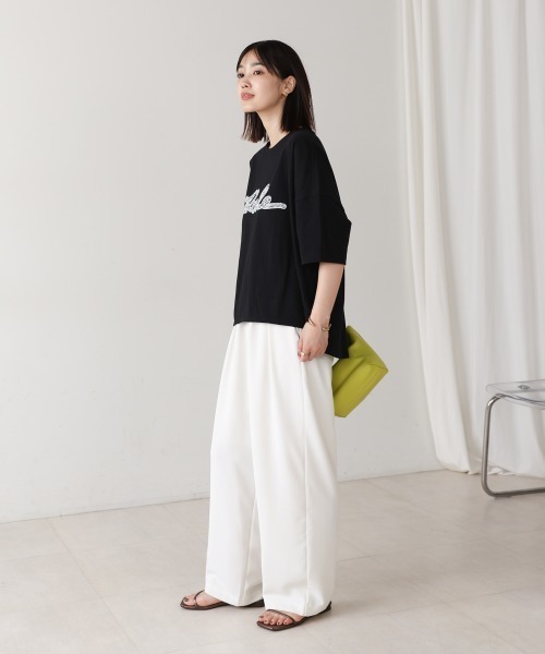 Bou Jeloud(ブージュルード)の「レースロゴTee(Tシャツ/カットソー・レディース・ブラック/オフホワイト・FREE)」の22枚目の写真