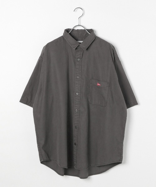 BAYFLOW（ベイフロー）の「[ロングシーズン活躍する]フェードレギュラー半袖シャツ（シャツ/ブラウス・メンズ・チャコール/ライトグリーン/オフホワイト・MEDIUM/LARGE）」の3枚目の写真
