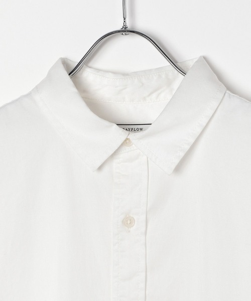 BAYFLOW（ベイフロー）の「[ロングシーズン活躍する]フェードレギュラー半袖シャツ（シャツ/ブラウス・メンズ・チャコール/ライトグリーン/オフホワイト・MEDIUM/LARGE）」の5枚目の写真