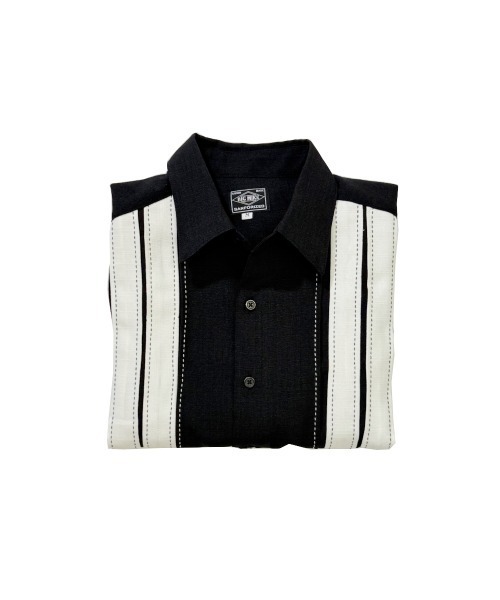 ability（アビリティ）の「BIG MIKE ビックマイク 25春夏新作 オールド ステッチ 50'sテイスト 半袖 レトロシャツ 102525546（シャツ/ブラウス・メンズ・ブラック・MEDIUM/LARGE/X-LARGE）」の7枚目の写真