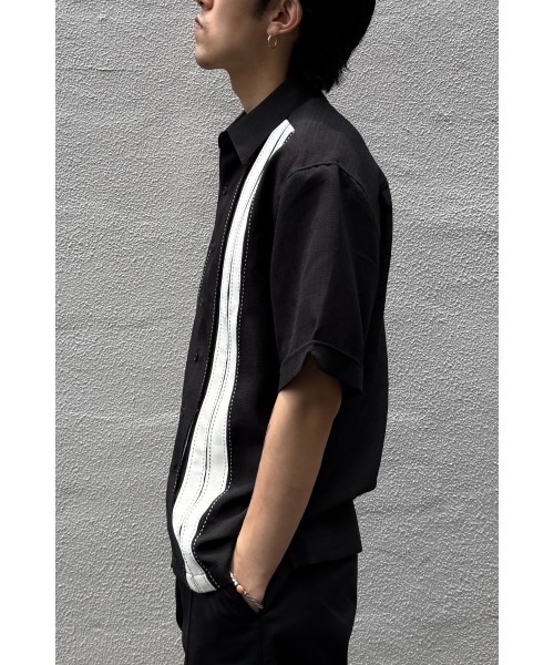 ability（アビリティ）の「BIG MIKE ビックマイク 25春夏新作 オールド ステッチ 50'sテイスト 半袖 レトロシャツ 102525546（シャツ/ブラウス・メンズ・ブラック・MEDIUM/LARGE/X-LARGE）」の12枚目の写真