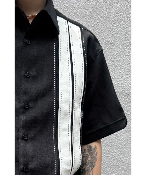 ability（アビリティ）の「BIG MIKE ビックマイク 25春夏新作 オールド ステッチ 50'sテイスト 半袖 レトロシャツ 102525546（シャツ/ブラウス・メンズ・ブラック・MEDIUM/LARGE/X-LARGE）」の14枚目の写真