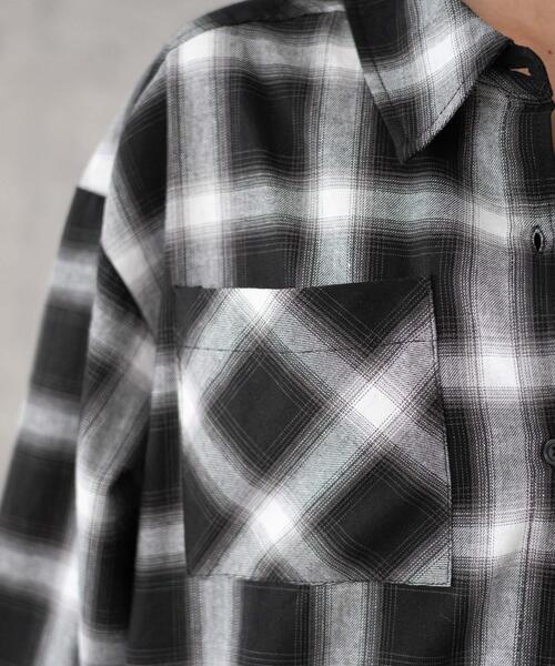 WEGO(ウィゴー)の「WEGO/チェックBIGシャツ(シャツ/ブラウス・レディース・ブラック系その他2・FREE)」の15枚目の写真