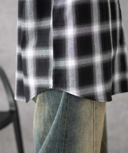 WEGO(ウィゴー)の「WEGO/チェックBIGシャツ(シャツ/ブラウス・レディース・ブラック系その他2・FREE)」の13枚目の写真