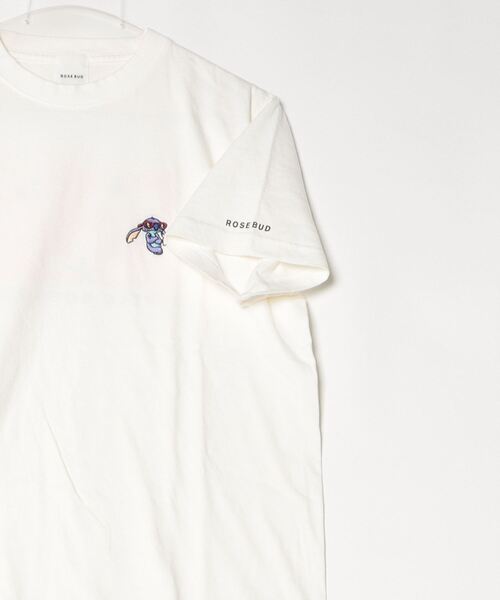 Disney(ディズニー)の「【WEB・一部店舗限定】STITCH/SCRUMP/MICKEY/BACK PRINT S/S TEE(Tシャツ/カットソー・レディース・チャコールグレー/ピンク/ホワイト・ONE SIZE)」の7枚目の写真