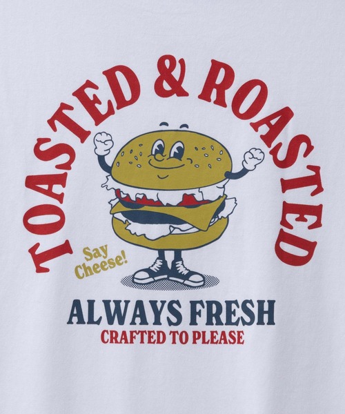 Mac-House（マックハウス）の「T-GRAPHICS ファストフードキャラプリント半袖Ｔシャツ（Tシャツ/カットソー・メンズ・オフホワイト/ブラック/グリーン/レッド/ネイビー・L/M/S/XL）」の7枚目の写真