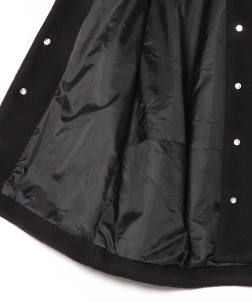 INTERPLANET（インタープラネット）の「メランジブランケットノーカラーショートコート（ノーカラーコート・レディース・グレー/ブラック/ベージュ・FREE）」の4枚目の写真