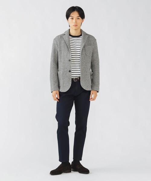 ハニカムニット ジャケット（S～XL）（テーラードジャケット