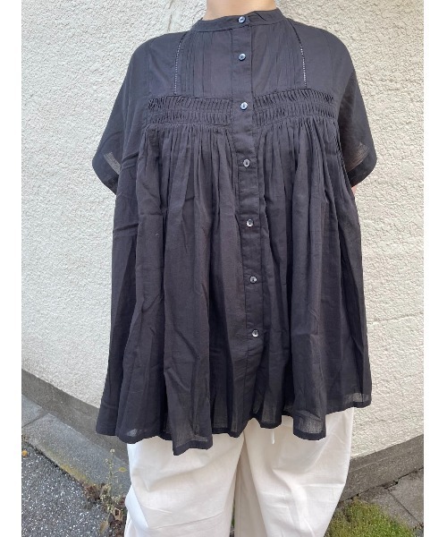 新品 ❤︎ コットンボイルギャザーブラウス 黒 LARUTA｜コットンボイルギャザーブラウス | Rakuten Fashion