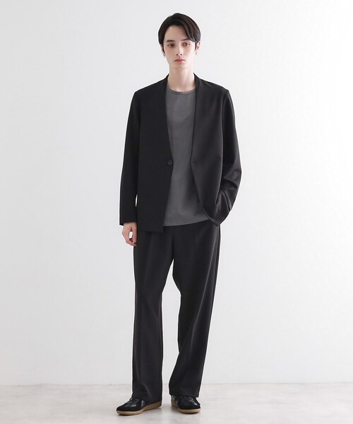 tk.TAKEO KIKUCHI（ティーケータケオキクチ）の「◆【セットアップ対応】360度ストレッチノーカラージャケット（ノーカラージャケット・メンズ・ブラック/ブルー/ブラウン系その他・04/03/02/01）」の22枚目の写真