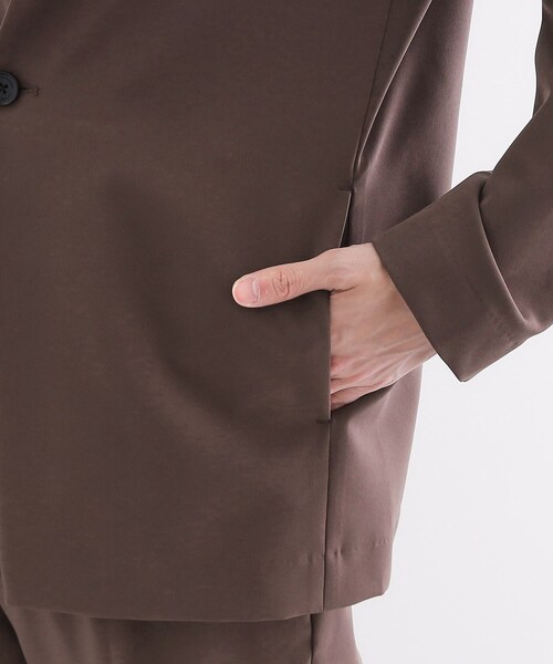 tk.TAKEO KIKUCHI（ティーケータケオキクチ）の「◆【セットアップ対応】360度ストレッチノーカラージャケット（ノーカラージャケット・メンズ・ブラック/ブルー/ブラウン系その他・04/03/02/01）」の10枚目の写真