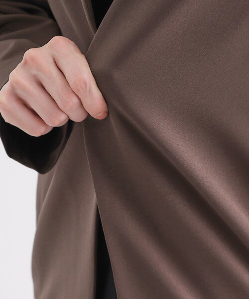 tk.TAKEO KIKUCHI（ティーケータケオキクチ）の「◆【セットアップ対応】360度ストレッチノーカラージャケット（ノーカラージャケット・メンズ・ブラック/ブルー/ブラウン系その他・04/03/02/01）」の5枚目の写真