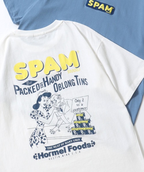 SITRY(シトリー)の「2026SS新柄 SPAM/スパム オーバーサイズ プリント ワンポイント刺繍 ポケット 半袖Tシャツ レディース メンズ(Tシャツ/カットソー・メンズ・ホワイト/ホワイト系その他/ブルー系その他/ライトブルー/ブラック/ブラック系その他/グレー系その他/ブラック系その他2/ブルー系その他3/ブルー系その他2/ネイビー/ホワイト系その他3/ブラック系その他3/グレー系その他2/ホワイト系その他4/ホワイト系その他2/グレー/ブラック系その他4・M/L/LL)」の3枚目の写真
