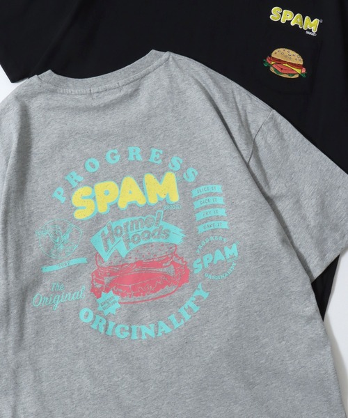 SITRY(シトリー)の「2026SS新柄 SPAM/スパム オーバーサイズ プリント ワンポイント刺繍 ポケット 半袖Tシャツ レディース メンズ(Tシャツ/カットソー・メンズ・ホワイト/ホワイト系その他/ブルー系その他/ライトブルー/ブラック/ブラック系その他/グレー系その他/ブラック系その他2/ブルー系その他3/ブルー系その他2/ネイビー/ホワイト系その他3/ブラック系その他3/グレー系その他2/ホワイト系その他4/ホワイト系その他2/グレー/ブラック系その他4・M/L/LL)」の12枚目の写真