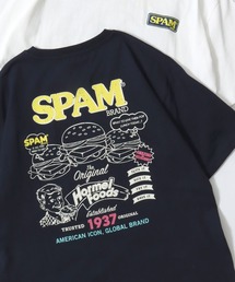 2026SS新柄 SPAM/スパム オーバーサイズ プリント ワンポイント刺繍 ポケット 半袖Tシャツ レディース メンズ