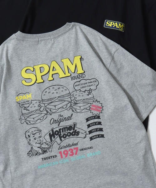 SITRY(シトリー)の「2026SS新柄 SPAM/スパム オーバーサイズ プリント ワンポイント刺繍 ポケット 半袖Tシャツ レディース メンズ(Tシャツ/カットソー・メンズ・ホワイト/ホワイト系その他/ブルー系その他/ライトブルー/ブラック/ブラック系その他/グレー系その他/ブラック系その他2/ブルー系その他3/ブルー系その他2/ネイビー/ホワイト系その他3/ブラック系その他3/グレー系その他2/ホワイト系その他4/ホワイト系その他2/グレー/ブラック系その他4・M/L/LL)」の11枚目の写真