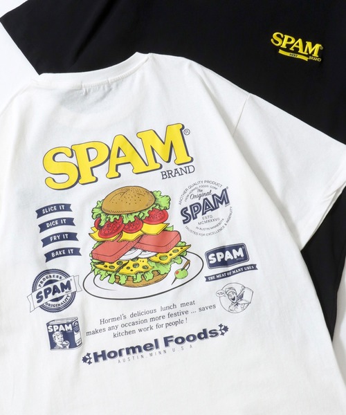 SITRY(シトリー)の「2026SS新柄 SPAM/スパム オーバーサイズ プリント ワンポイント刺繍 ポケット 半袖Tシャツ レディース メンズ(Tシャツ/カットソー・メンズ・ホワイト/ホワイト系その他/ブルー系その他/ライトブルー/ブラック/ブラック系その他/グレー系その他/ブラック系その他2/ブルー系その他3/ブルー系その他2/ネイビー/ホワイト系その他3/ブラック系その他3/グレー系その他2/ホワイト系その他4/ホワイト系その他2/グレー/ブラック系その他4・M/L/LL)」の2枚目の写真