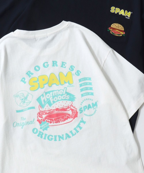 2026SS новая коллекция SPAM / SPAM Oversize Print Pocke S/S T‑shirt, редиc, мужская