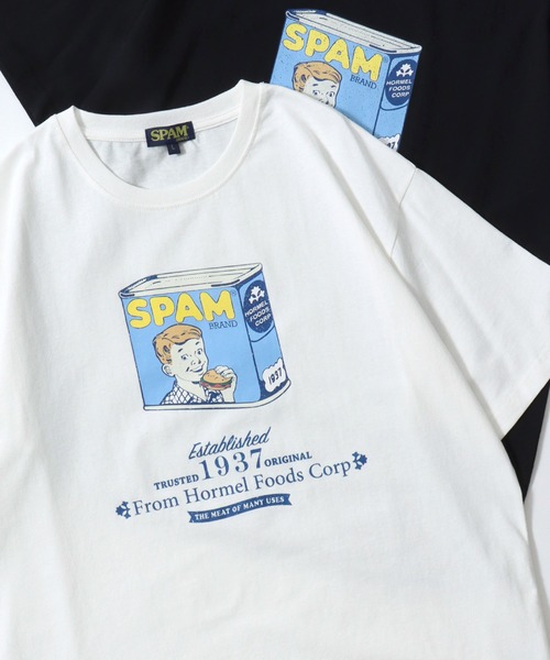 SITRY(シトリー)の「2026SS新柄 SPAM/スパム オーバーサイズ プリント ワンポイント刺繍 ポケット 半袖Tシャツ レディース メンズ(Tシャツ/カットソー・メンズ・ホワイト/ホワイト系その他/ブルー系その他/ライトブルー/ブラック/ブラック系その他/グレー系その他/ブラック系その他2/ブルー系その他3/ブルー系その他2/ネイビー/ホワイト系その他3/ブラック系その他3/グレー系その他2/ホワイト系その他4/ホワイト系その他2/グレー/ブラック系その他4・M/L/LL)」の5枚目の写真
