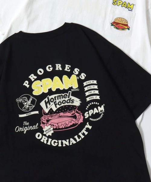 SITRY(シトリー)の「2026SS新柄 SPAM/スパム オーバーサイズ プリント ワンポイント刺繍 ポケット 半袖Tシャツ レディース メンズ(Tシャツ/カットソー・メンズ・ホワイト/ホワイト系その他/ブルー系その他/ライトブルー/ブラック/ブラック系その他/グレー系その他/ブラック系その他2/ブルー系その他3/ブルー系その他2/ネイビー/ホワイト系その他3/ブラック系その他3/グレー系その他2/ホワイト系その他4/ホワイト系その他2/グレー/ブラック系その他4・M/L/LL)」の9枚目の写真