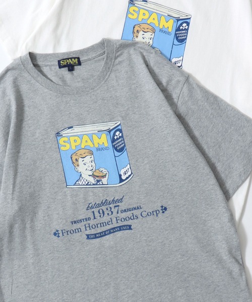 SITRY(シトリー)の「2026SS新柄 SPAM/スパム オーバーサイズ プリント ワンポイント刺繍 ポケット 半袖Tシャツ レディース メンズ(Tシャツ/カットソー・メンズ・ホワイト/ホワイト系その他/ブルー系その他/ライトブルー/ブラック/ブラック系その他/グレー系その他/ブラック系その他2/ブルー系その他3/ブルー系その他2/ネイビー/ホワイト系その他3/ブラック系その他3/グレー系その他2/ホワイト系その他4/ホワイト系その他2/グレー/ブラック系その他4・M/L/LL)」の13枚目の写真