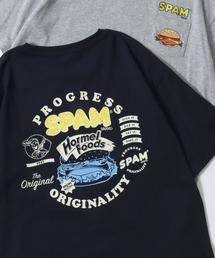 2026SS新柄 SPAM/スパム オーバーサイズ プリント ワンポイント刺繍 ポケット 半袖Tシャツ レディース メンズ