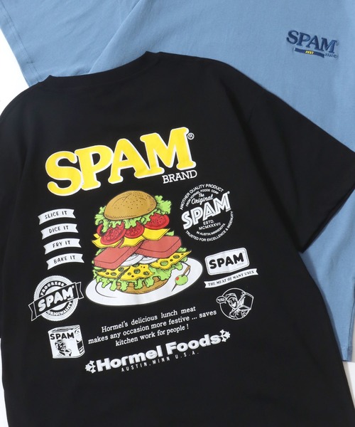 SITRY(シトリー)の「2026SS新柄 SPAM/スパム オーバーサイズ プリント ワンポイント刺繍 ポケット 半袖Tシャツ レディース メンズ(Tシャツ/カットソー・メンズ・ホワイト/ホワイト系その他/ブルー系その他/ライトブルー/ブラック/ブラック系その他/グレー系その他/ブラック系その他2/ブルー系その他3/ブルー系その他2/ネイビー/ホワイト系その他3/ブラック系その他3/グレー系その他2/ホワイト系その他4/ホワイト系その他2/グレー/ブラック系その他4・M/L/LL)」の6枚目の写真