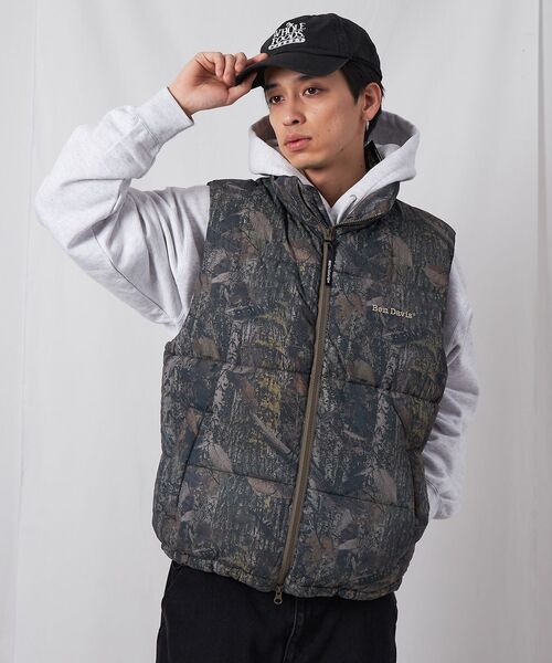 BEN DAVIS（ベンデイビス）の「【BEN DAVIS（ベンデイビス）】BD PUFFER VEST / ベスト ジャケット 中綿 ダウン パファー 刺繍 ドローコード（ベスト・メンズ・その他1/ブラック・X-LARGE/LARGE/MEDIUM）」の2枚目の写真