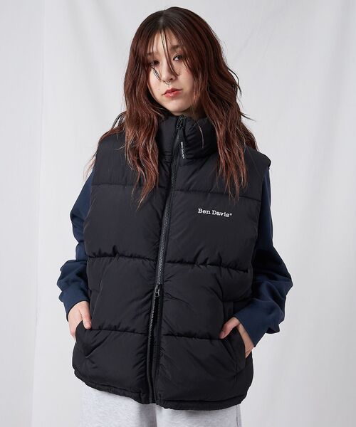 BEN DAVIS（ベンデイビス）の「【BEN DAVIS（ベンデイビス）】BD PUFFER VEST / ベスト ジャケット 中綿 ダウン パファー 刺繍 ドローコード（ベスト・メンズ・その他1/ブラック・X-LARGE/LARGE/MEDIUM）」の5枚目の写真
