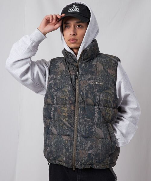 BEN DAVIS（ベンデイビス）の「【BEN DAVIS（ベンデイビス）】BD PUFFER VEST / ベスト ジャケット 中綿 ダウン パファー 刺繍 ドローコード（ベスト・メンズ・その他1/ブラック・X-LARGE/LARGE/MEDIUM）」の10枚目の写真