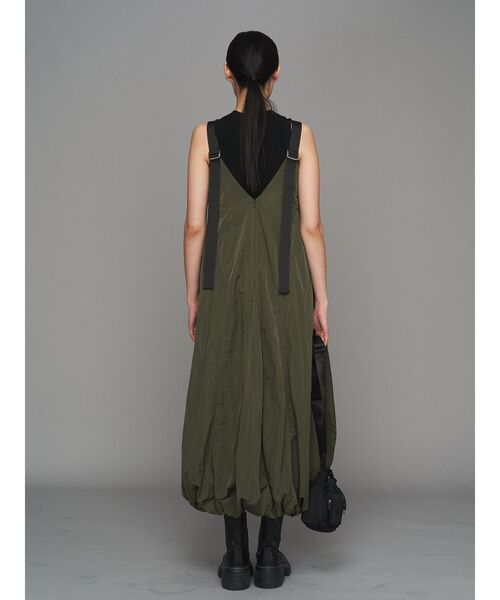 美品　UN3D.　アンスリード　ドローストリングバルーンワンピース　38 ドローストリングバルーンワンピースを使った人気ファッション