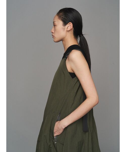 美品　UN3D.　アンスリード　ドローストリングバルーンワンピース　38 ドローストリングバルーンワンピースを使った人気ファッション