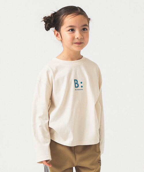 B:MING by BEAMS（ビーミングバイビームス）の「ロゴ プリント ロングスリーブ Tシャツ 2025FW（100~140cm）（Tシャツ/カットソー・キッズ・サックスブルー/ホワイト系その他5/イエロー系その他5・130/120/110/100/90/140）」の6枚目の写真