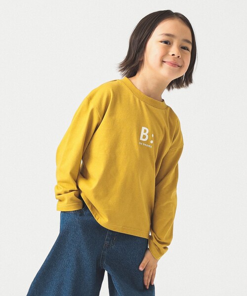 B:MING by BEAMS（ビーミングバイビームス）の「ロゴ プリント ロングスリーブ Tシャツ 2025FW（100~140cm）（Tシャツ/カットソー・キッズ・サックスブルー/ホワイト系その他5/イエロー系その他5・130/120/110/100/90/140）」の8枚目の写真
