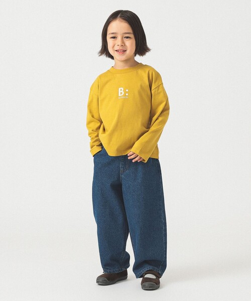 B:MING by BEAMS（ビーミングバイビームス）の「ロゴ プリント ロングスリーブ Tシャツ 2025FW（100~140cm）（Tシャツ/カットソー・キッズ・サックスブルー/ホワイト系その他5/イエロー系その他5・130/120/110/100/90/140）」の16枚目の写真