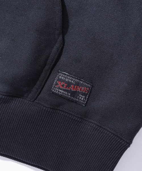 XLARGE（エクストララージ）の「SPRAY PROCESSED ZIP HOODED SWEATSHIRT（パーカー・メンズ・ブラック/オリーブ・S/M/L/XL）」の9枚目の写真