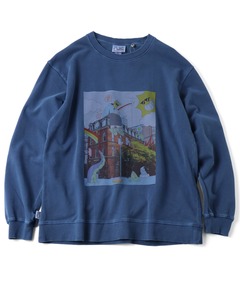 9.4oz ピグメントFISHING スウェットシャツ