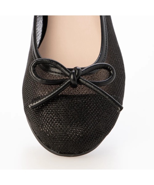 Launa lea ballet（ラウナレア バレエ）の「ラウンドトゥチュールバレエ(B1612A)（バレエシューズ・レディース・レオパード/シルバー/ブラック・22.5cm/23.5cm/24.5cm/25.5cm/23.0cm/24.0cm/25.0cm/22.0cm）」の8枚目の写真