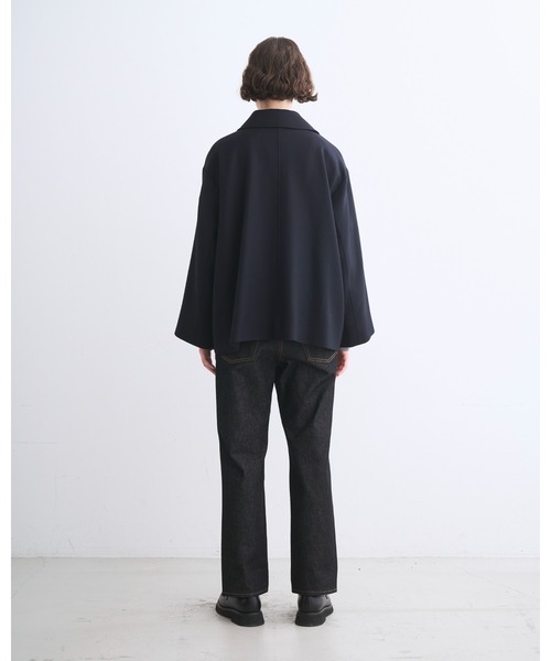 Traditional Weatherwear（トラディショナルウェザーウェア）の「LINTON SHORT（ステンカラーコート・レディース・MD.GRY/ネイビー・32/34）」の5枚目の写真