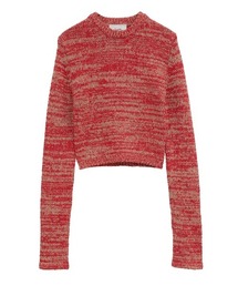 CLANE レッド モヘアニット CLANE - カラー モヘア シャギー カーディガン - COLOR MOHAIR