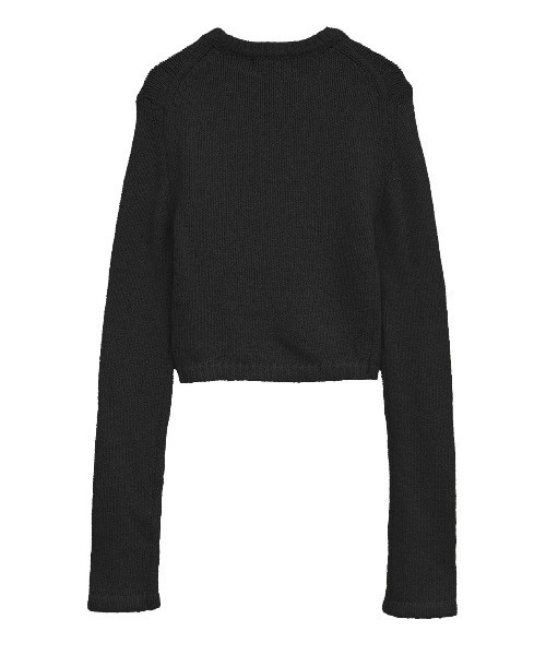 CLANE（クラネ）の「CLANE/クラネ/COTTON SHORT KNIT TOPS（ニット/セーター・レディース・アイボリー/ブラック/レッド/その他・1）」の5枚目の写真