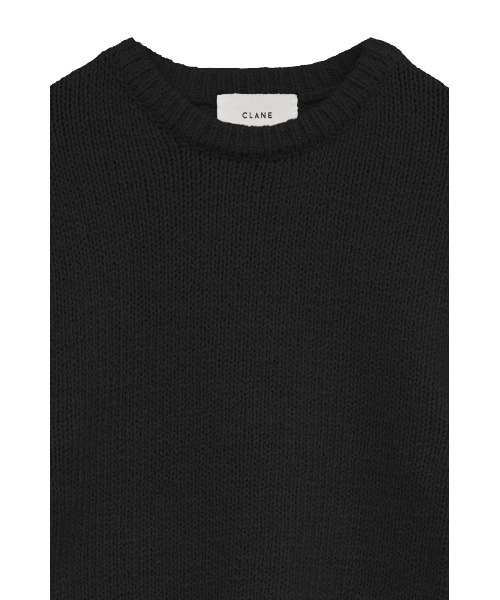 CLANE（クラネ）の「CLANE/クラネ/COTTON SHORT KNIT TOPS（ニット/セーター・レディース・アイボリー/ブラック/レッド/その他・1）」の6枚目の写真
