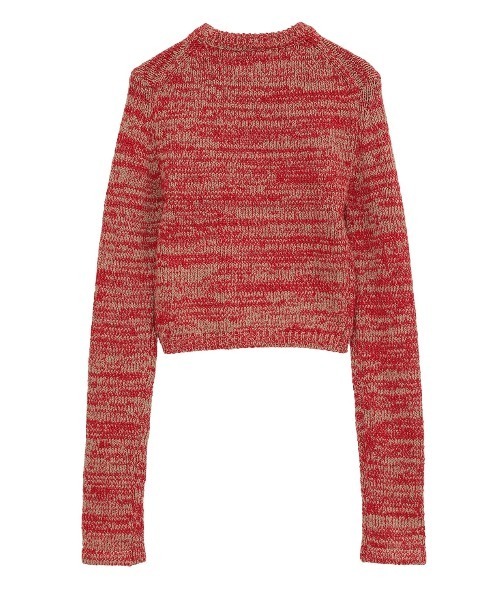 CLANE（クラネ）の「CLANE/クラネ/COTTON SHORT KNIT TOPS（ニット/セーター・レディース・アイボリー/ブラック/レッド/その他・1）」の15枚目の写真