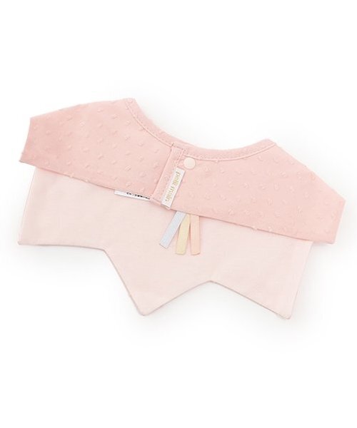 petit main（プティマイン）の「【防水】星型スタイ（スタイ/よだれかけ・キッズ・ライトピンク/チャコール/アイボリー・F）」の4枚目の写真