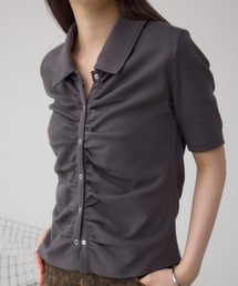 レディースのポロシャツ（グレー/灰色系）ファッション通販