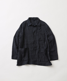 FOLLフォル(unfollow) 今期新作khadi jacket UNFOLLOW（アンフォロー）の「【FOLL/フォル】khadi cotton stripe